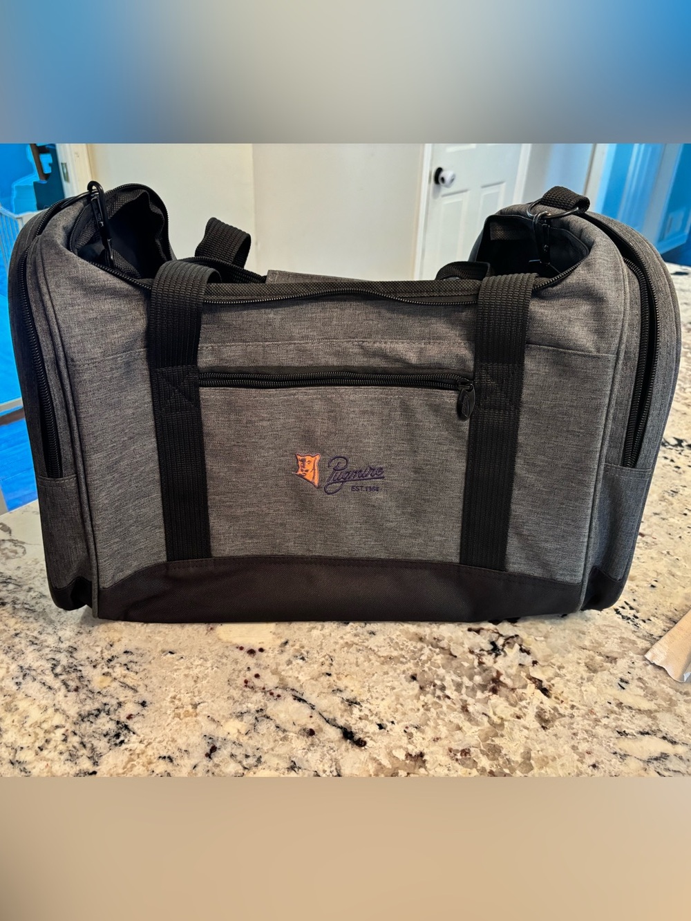 Pug-mire weekender overnight gym travel duffle bag NWOT